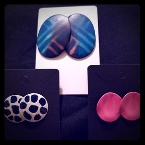 3 pairs of vintage earrings